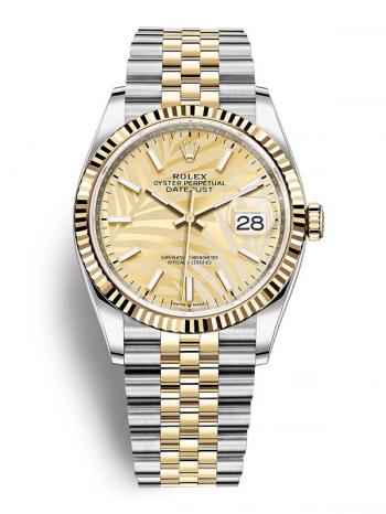 Đồng hồ Rolex 126233-0037 Datejust 36 Palm Dial - Mặt số Lá Cọ - Mẫu mới 2021